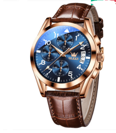 OLEVS Luxury Mens Watches Waterproof Luminous