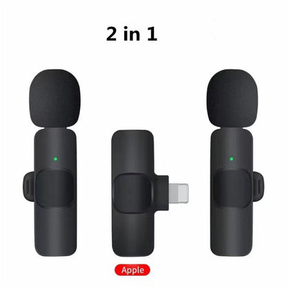 Lavalier Mini Microphone Wireless Audio Video Recording