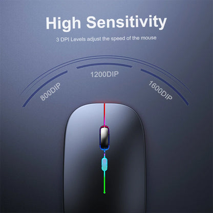 Mouse Wireless Computer Silent Mause LED Gaming Mouse For Laptop PC