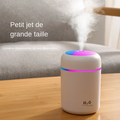 USB Cool Mist Sprayer Portable Electric Air Humidifier Oil Diffuser with Colorful Night Light for Home Car