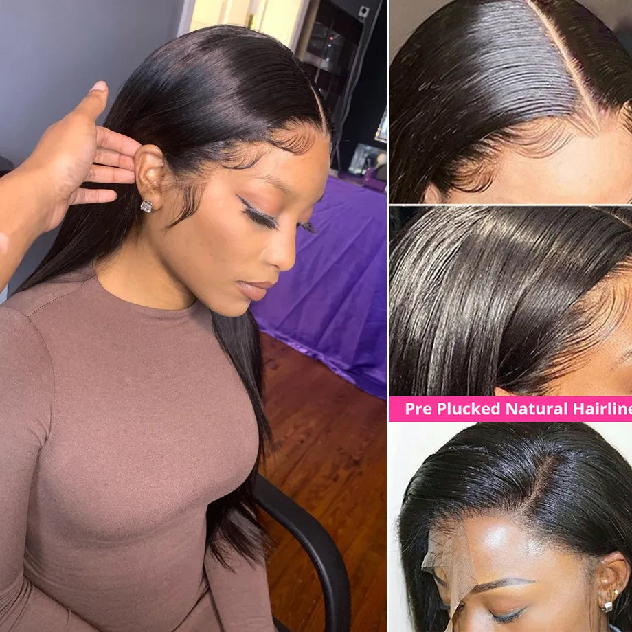 Lace Frontal Wig Straight Human Hair