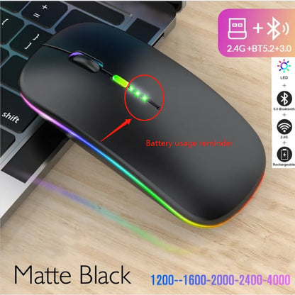 Mouse Wireless Computer Silent Mause LED Gaming Mouse For Laptop PC